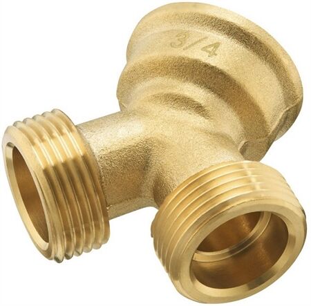 XavaX Y-Verteiler für Zulaufschläuche Ø 3/4 Zoll (26,9 m