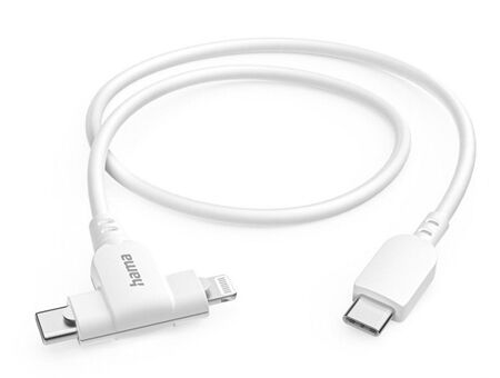 Hama 2in1 Ladekabel (1,5m) USB-C->USB-C/Lightning