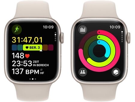 Apple Watch Series 9 (45mm) GPS Alu.Sportarmband M/L