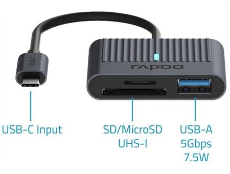 rapoo USB-C Kartenleser