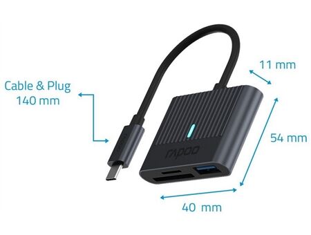 rapoo USB-C Kartenleser