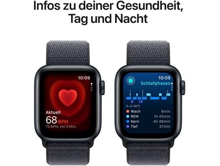 Apple Watch SE (40mm) 2024 GPS Alu mit Sport Loop