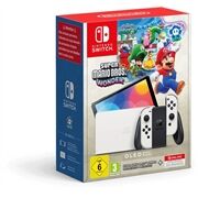 Nintendo Switch OLED Konsole Bundle Mario Wonder + 12 mon