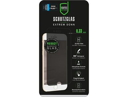 SCUTESDELU Schutzglas Privacy iPhone 7 Plus