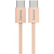 Hama Ladekabel Fabric (1m) USB-C>USB-C