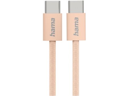 Hama Ladekabel Fabric (1m) USB-C>USB-C