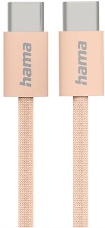 Hama Ladekabel Fabric (1m) USB-C>USB-C