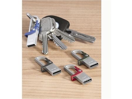 Hama FlashPen Hook-Style, USB 2.0, 64 GB, 15MB/s, Grau
