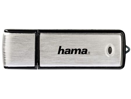 Hama FlashPen Fancy, USB 2.0, 64 GB, 6MB/s, Schwarz/Sil