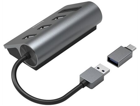 Hama USB-Hub/Kartenleser 5 Ports