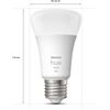 hue Wh. 9.5W A60 E27 2er Pack