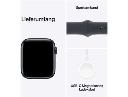 Apple Watch SE (44mm) 2024 GPS Alu mit Sportarmband M/L
