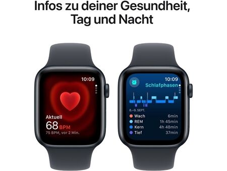 Apple Watch SE (44mm) 2024 GPS Alu mit Sportarmband M/L