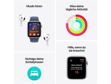 Apple Watch SE (40mm) 2024 GPS Alu mit Sportarm S/M