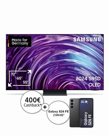 Samsung GQ77S95DAT inkl. Samsung S24 FE (128GB)