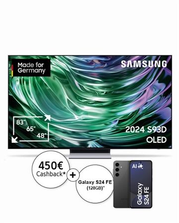 Samsung GQ83S93DAE inkl. Samsung S24 FE (128GB)