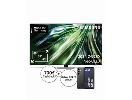 Samsung GQ85QN93DAT inkl. Samsung S24 FE (128GB)