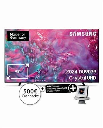Samsung GU98DU9079U inkl. Samsung HW-LS60D + 500€ Cashback