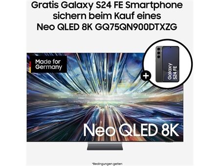 Samsung GQ75QN900DT inkl. Samsung S24 FE (128GB)