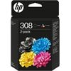 HP 308 BK/Tri-Color Ink Cartr