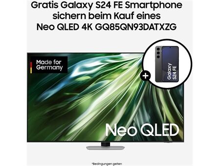 Samsung GQ85QN93DAT inkl. Samsung S24 FE (128GB)