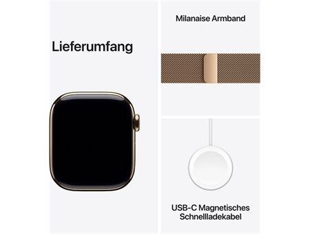 Apple Watch Series 10 (42mm) GPS+4G Titan Milanaise Armb