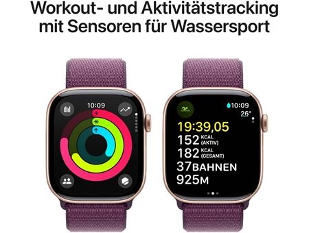 Apple Watch Series 10 (46mm) GPS Aluminium mit Sport Loo