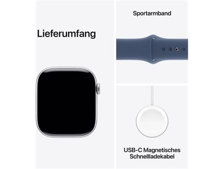 Apple Watch Series 10 (46mm) GPS Alu mit Sportarm S/M