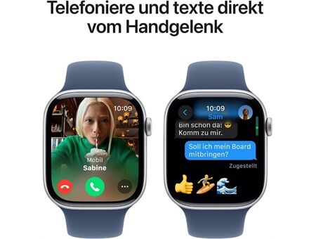 Apple Watch Series 10 (46mm) GPS Alu mit Sportarm S/M