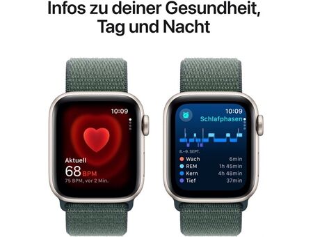 Apple Watch SE (40mm) 2024 GPS Alu mit Sport Loop