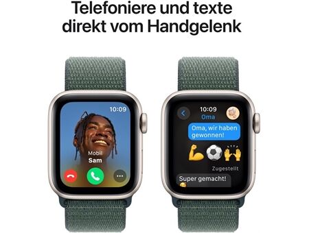 Apple Watch SE (40mm) 2024 GPS Alu mit Sport Loop