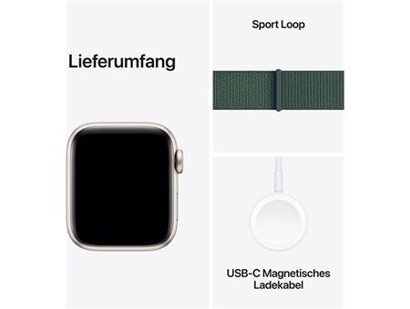 Apple Watch SE (40mm) 2024 GPS Alu mit Sport Loop