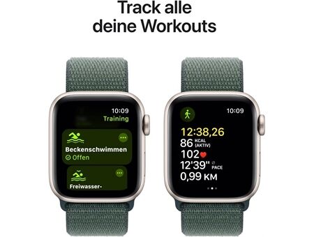 Apple Watch SE (40mm) 2024 GPS Alu mit Sport Loop