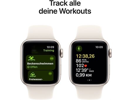 Apple Watch SE (40mm) 2024 GPS Alu mit Sportarm M/L