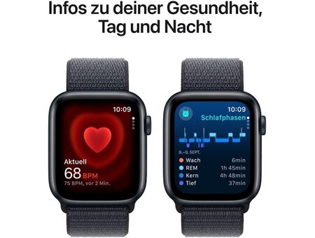 Apple Watch SE (44mm) 2024 GPS Alu mit Sport Loop