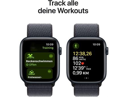 Apple Watch SE (44mm) 2024 GPS Alu mit Sport Loop