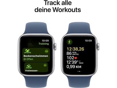 Apple Watch SE (44mm) 2024 GPS Alu mit Sportarmband M/L