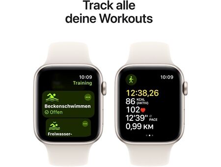 Apple Watch SE (44mm) 2024 GPS Alu mit Sportarm M/L