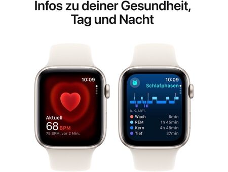 Apple Watch SE (44mm) 2024 GPS Alu mit Sportarm M/L