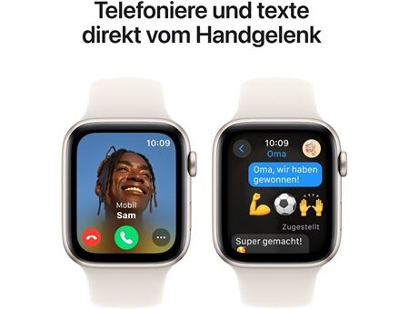 Apple Watch SE (44mm) 2024 GPS Alu mit Sportarm M/L