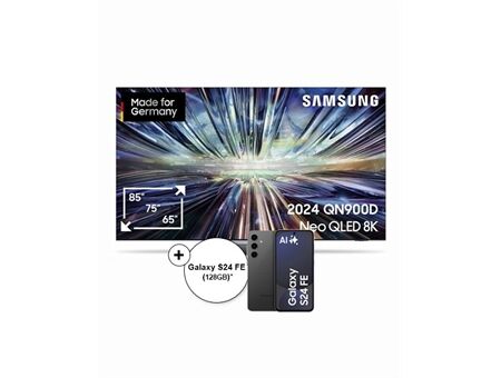Samsung GQ85QN900DT inkl. S24 FE (128GB)