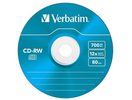 Verbatim CD-RW 700MB 5er Pack Colour