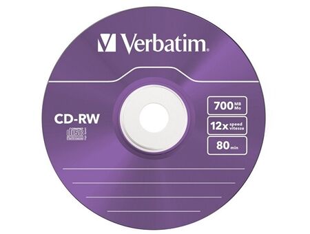 Verbatim CD-RW 700MB 5er Pack Colour