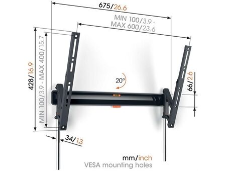 Vogels TVM 3615 ClickLoc Tilt (40-77")