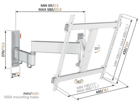 Vogels TVM 3445 Full-Motion+ (32-65")