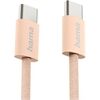 Hama Ladekabel Fabric (1m) USB-C>USB-C