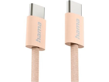 Hama Ladekabel Fabric (1m) USB-C>USB-C