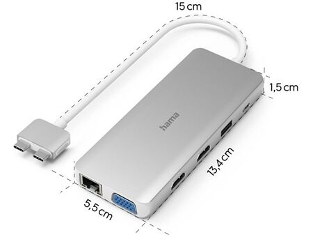 Hama USB-C-Multiport-Adapter
