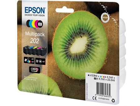 Epson Multipack 202 kiwi Clara Premium Ink