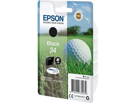 Epson Singlepack Schwarz 34 Golfball DURABrite Ultra Ink